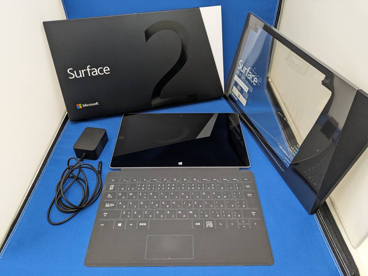 【動作確認済】Microsoft(マイクロソフト) Surface2 (64GBモデル) WindowsRT8.1 タブレット＋Touch Cover2 キーボード_画像1