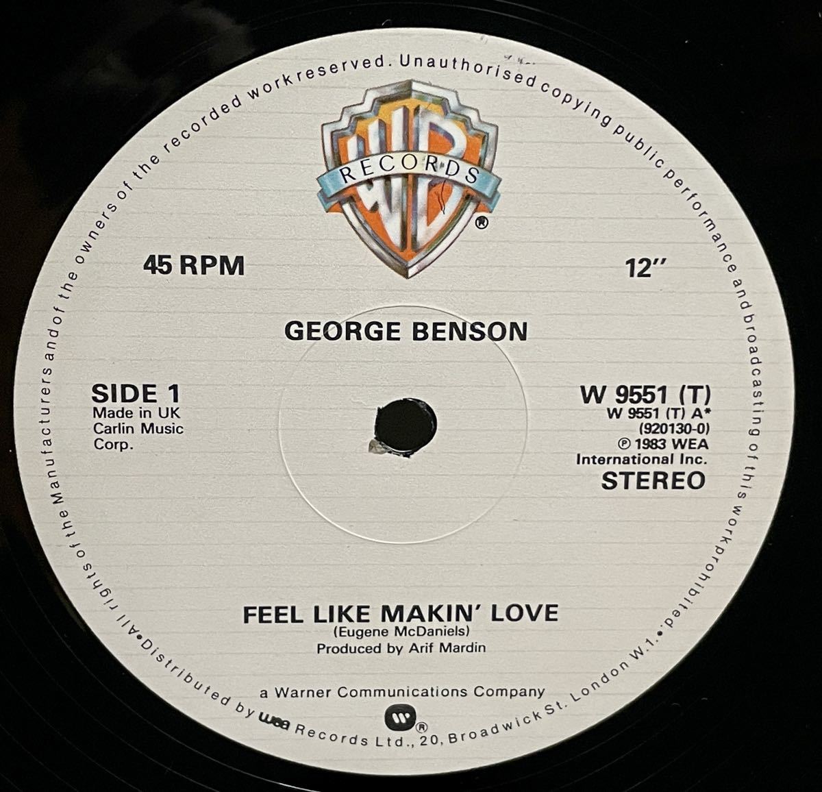 GEORGE BENSON / FEEL LIKE MAKING LOVE 他 中古盤12インチの画像4