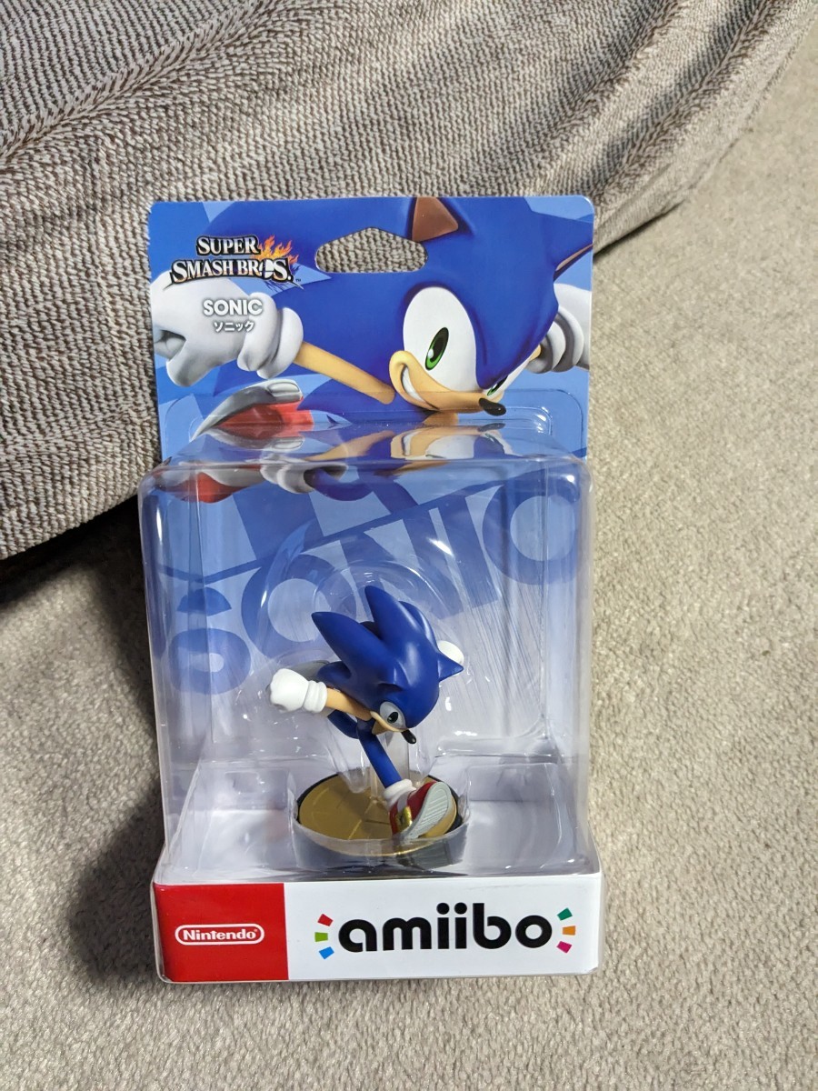 送料300 未開封新品 amiibo ソニック (大乱闘スマッシュブラザーズシリーズ) ニンテンドースイッチ アミーボ_画像1