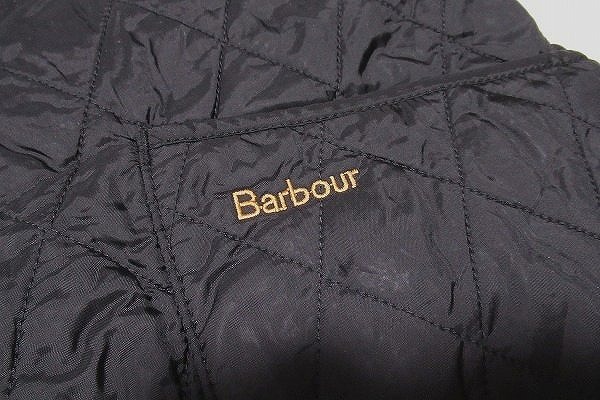 B0118:Barbour キルティングジャケット 中綿ジャケット バブアー 黒 USA6 レディース ジャケット ブルゾン:5_画像6