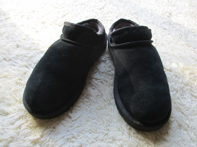 ◆ FRAMeWORK/フレームワーク◆【UGG】 CLASSIC SLIPPER/クラシック スリッパ*スリッポン*ムートン*25*ブラック_画像3