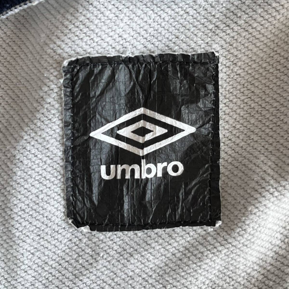 【umbro】アンブロ トラックジャケット ジップアップ ジャージ ロゴプリント スポーツ トレーニングウェア グレー メンズM/2107YY_画像8