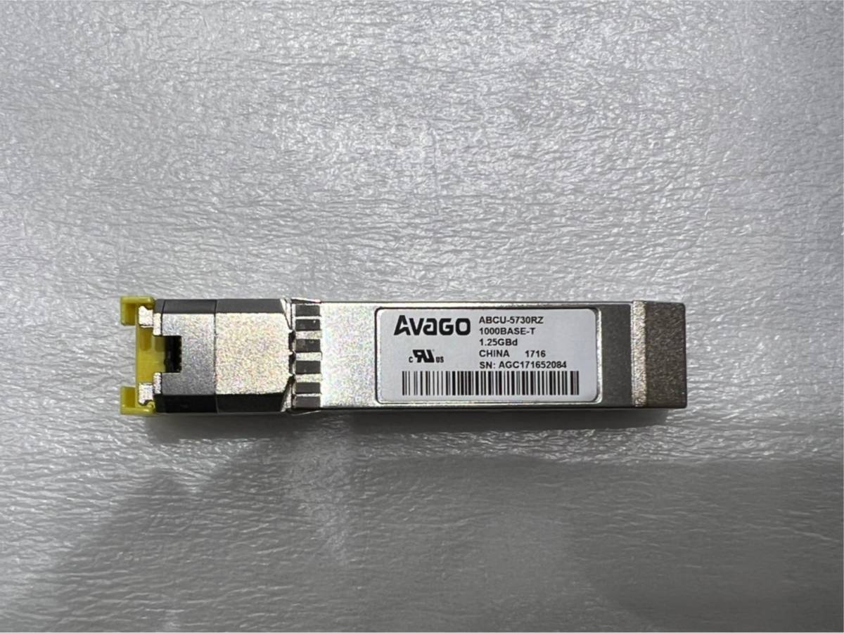 【Avago】 Compatible ABCU-5730RZ 1000BASE-T Copper SFP Transceiver RJ-45 在庫20_画像1