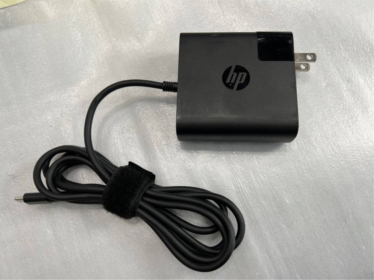 【HP】　純正 USB Type-C 65W AC充電アダプター TPN-AA03 5V/3A、9V/3A、10V/5A、12V/5A、15V/4.33A、20V/3.25A 65W_画像1