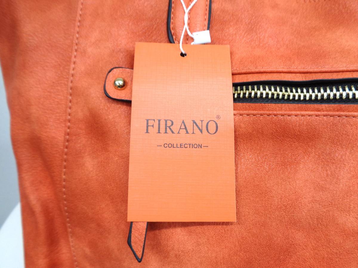 新品未使用　FIRANO　フィラノ　トートバッグ　ショルダーバッグ　オレンジ_画像5