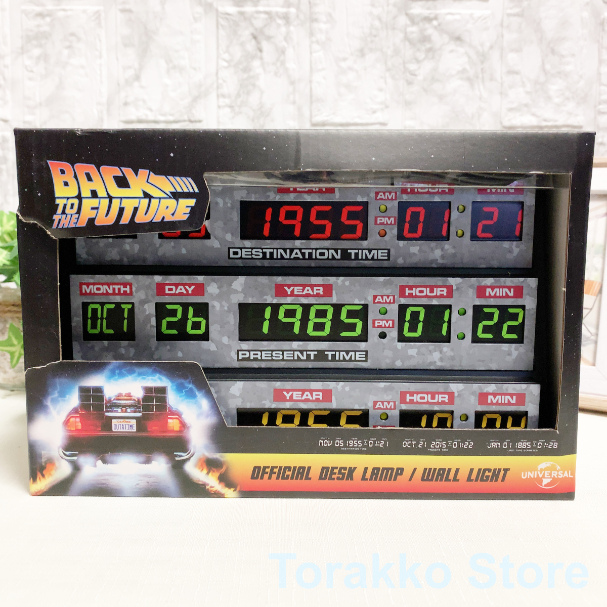 バックトゥザフューチャー LEDライト 公式ライセンス品 タイム バックトゥザフューチャー LEDライト 公式ライセンス品 タイム