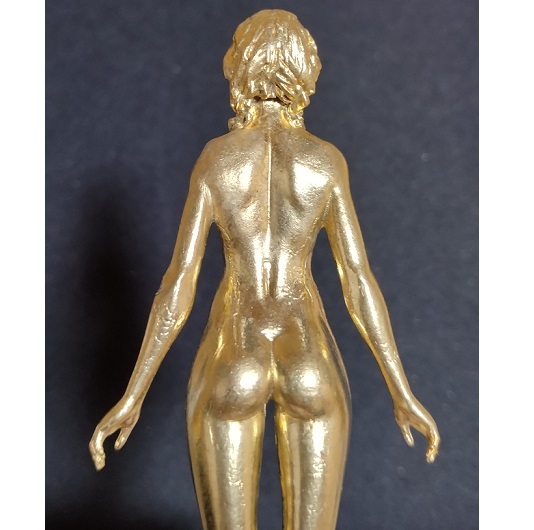 全身裸婦像　真鍮製　全長約92ｍｍ　ゴールド　芸術品_画像5