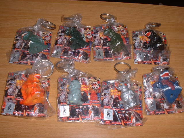 バンプレスト/非売品 歴代ゴジラアソート ソフトキーホルダー 全8種