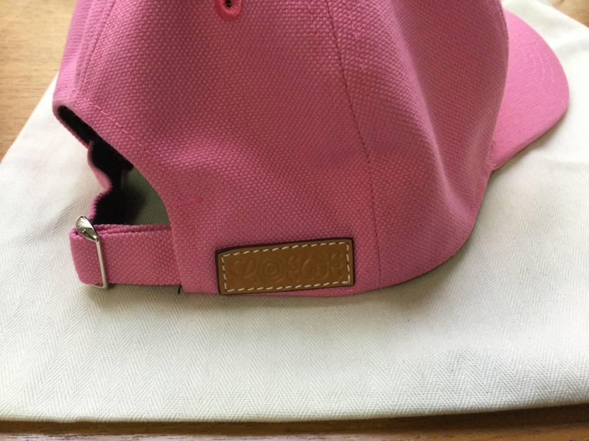 新品 ロエベ キャップ メンズ・レディース帽子 pink 56㎝調整可 送料無料_画像7