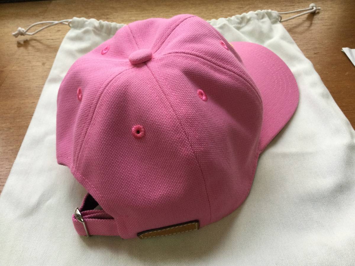 新品 ロエベ キャップ メンズ・レディース帽子 pink 56㎝調整可 送料無料_画像9