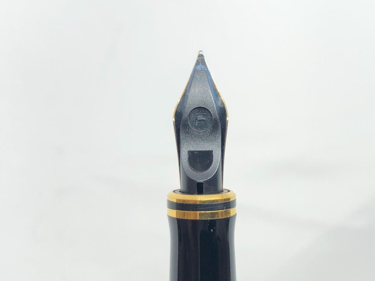 ▼　【Parker / パーカー　万年筆　デュオフォールド　センテニアル　ブラック/パール　18K　天冠…】001-02311_画像5