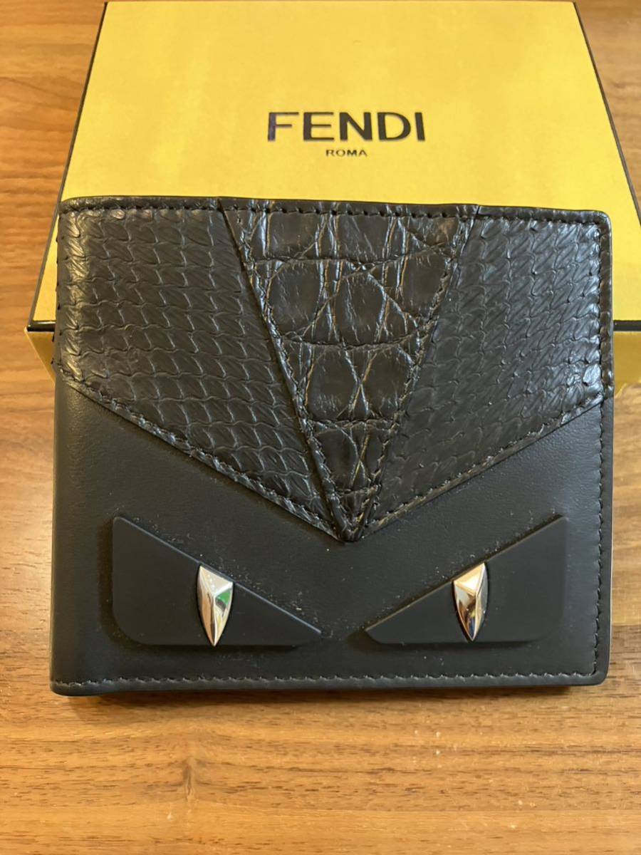 新品未使用　FENDI フェンディ　バグズ　二つ折り財布 ウォレット　コインケース　札入れ_画像1