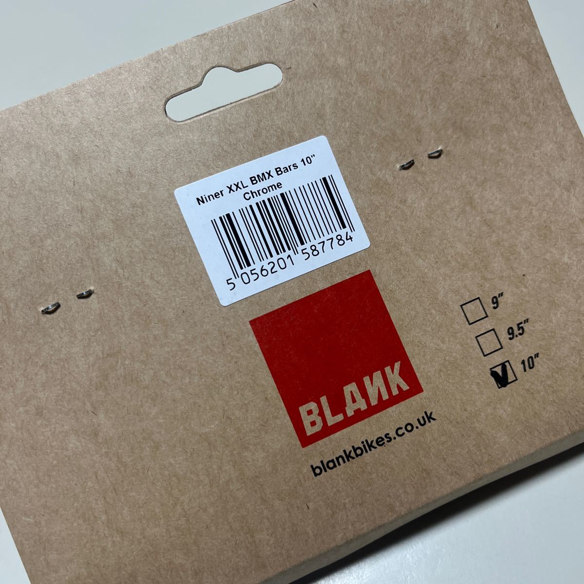 Blank Niner BMX XXL ハンドルバー 10 シルバー　ストリート　bar 銀　パーク　ダート　新品未使用品_画像7