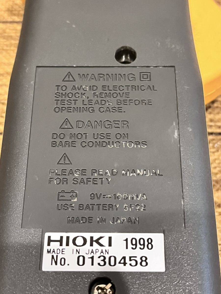 No.1102 HIOKI 日置電機 クランプオンリークハイテスター 3283 クランプメーター クランプリーカー リーククランプ 漏れ電流計現状出品_画像6