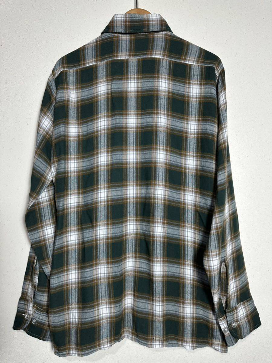 80's vintage arrow rayon long sleeve shirt ヴィンテージ アロー レーヨンシャツ 古着 チェック_画像2