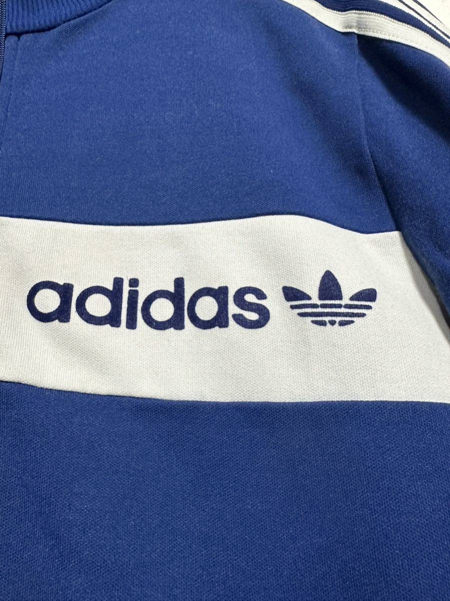 80's vintage adidas tracksuit アディダス ヴィンテージ ジャージ トラックジャケット 古着 ユーゴスラビア製 フロッキープリント_画像3