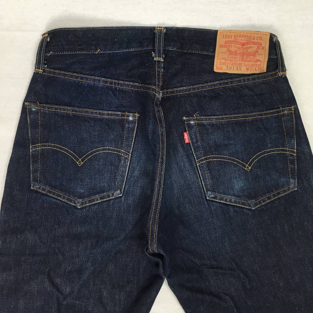 LEVI'S リーバイス 501XX 501-0003 BIG'E' バレンシア工場製 刻印555 米国製 99年 デニム ジーンズ W31 L36 隠しリベット 赤耳 セルビッチ_画像4