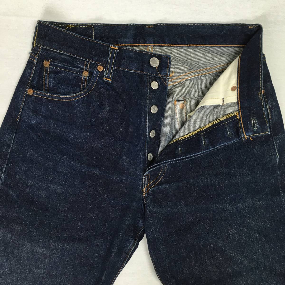 LEVI'S リーバイス 501XX 501-0003 BIG'E' バレンシア工場製 刻印555 米国製 99年 デニム ジーンズ W31 L36 隠しリベット 赤耳 セルビッチ_画像5