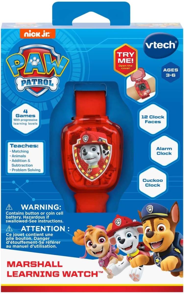 パウ パトロール おもちゃ 腕時計 多機能 マーシャル 赤 ラーニングウォッチ パウパト PAW Patrol [並行輸入品]_画像8