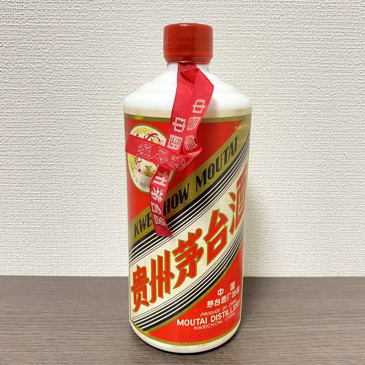 【X-3】☆未開栓☆中国 古酒 貴州茅台酒 マオタイ酒 天女 KWEICHOW MOUTAI 540ml (実測重量：1053g) 53% 箱・タグ付属_画像2