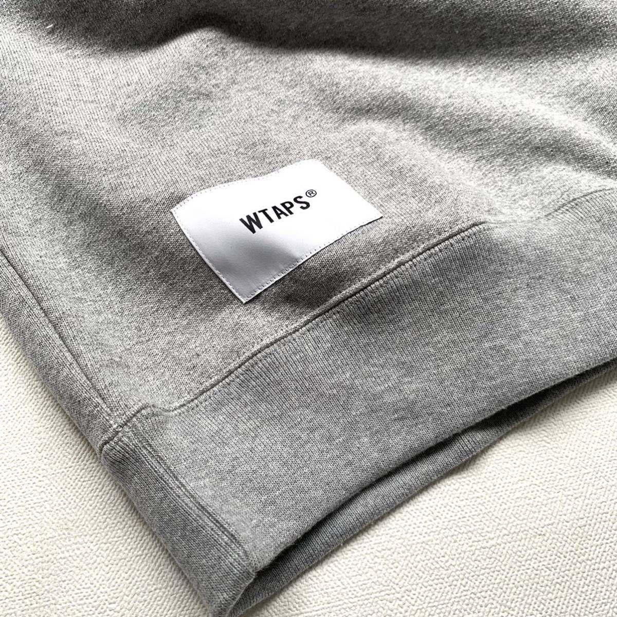 M 新品 2023SS WTAPS ダブルタップス カレッジ ロゴ スウェット DESIGN 01 / SWEATER / COTTON. COLLEGE グレー 231ATDT-CSM02 送料無料_画像6