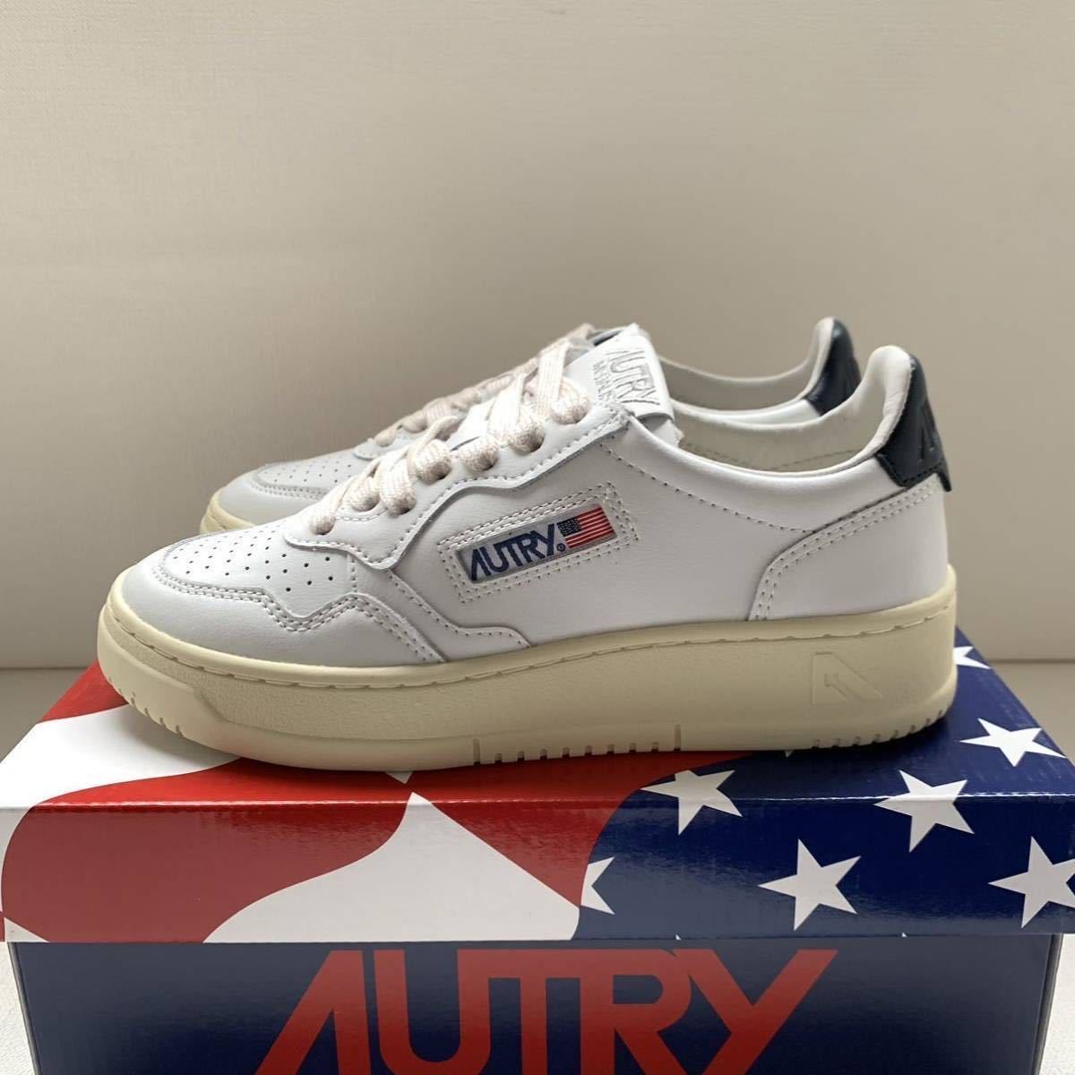 AUTRY オートリー レザー スニーカー ネイビー 新品 AUTRY オートリー MEDALIST LOW メダリスト ロー レザー