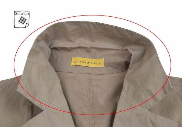  Jurgen Lehl JURGEN LEHL cotton no sleeve long jacket beige M [ lady's ]