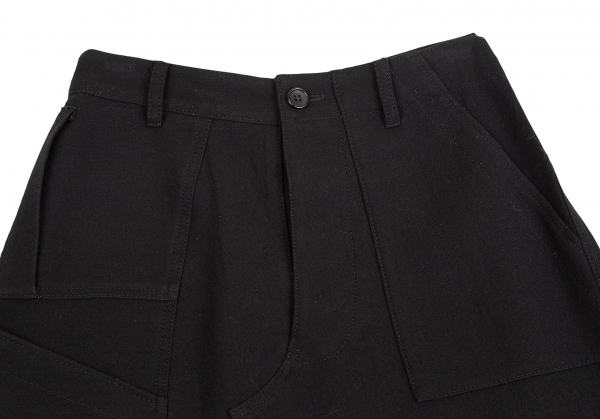 トリココムデギャルソンtricot COMME des GARCONS ウールパネルポケットデザインスカート 黒S 【レディース】_画像3