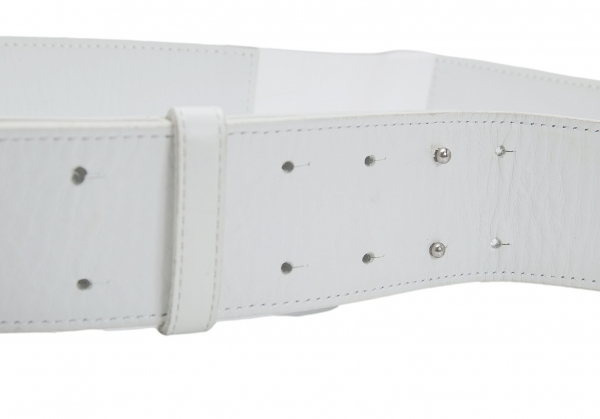  Issey Miyake ISSEY MIYAKE clear vinyl switch leather double pin belt white clear [ lady's ]