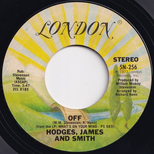 Hodges, James And Smith Since I Fell For You - I'm Falling In Love London US 5N-256 204403 ソウル ディスコ レコード 7インチ 45_画像2