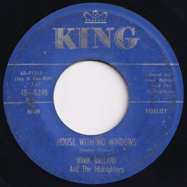 Hank Ballard & The Midnighters Cute Little Ways / House With No Windows King US 45-5245 204401 R&B R&R レコード 7インチ 45_画像2
