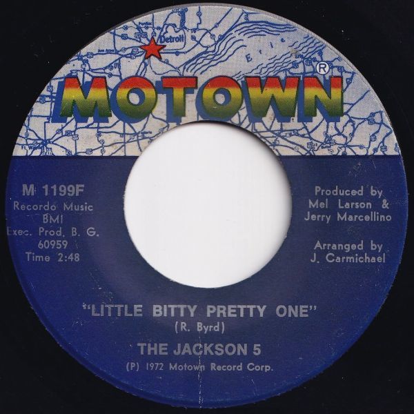 Jackson 5 Little Bitty Pretty One / If I Have To Move A Mountain Motown US M 1199F 204409 SOUL ソウル レコード 7インチ 45_画像1