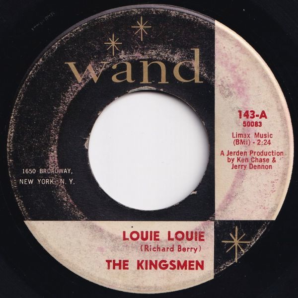 Kingsmen Louie Louie / Haunted Castle Wand US 143 204442 ROCK POP ロック ポップ レコード 7インチ 45_画像1