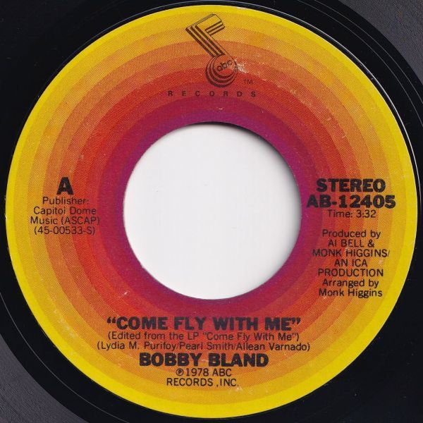 Bobby Bland Come Fly With Me / Ain't God Something? ABC US AB-12405 204450 SOUL ソウル レコード 7インチ 45_画像1