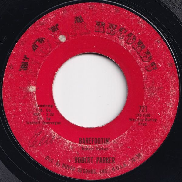Robert Parker Barefootin' / Let's Go Baby (Where The Action Is) Nola US 721 204537 R&B R&R レコード 7インチ 45_画像1