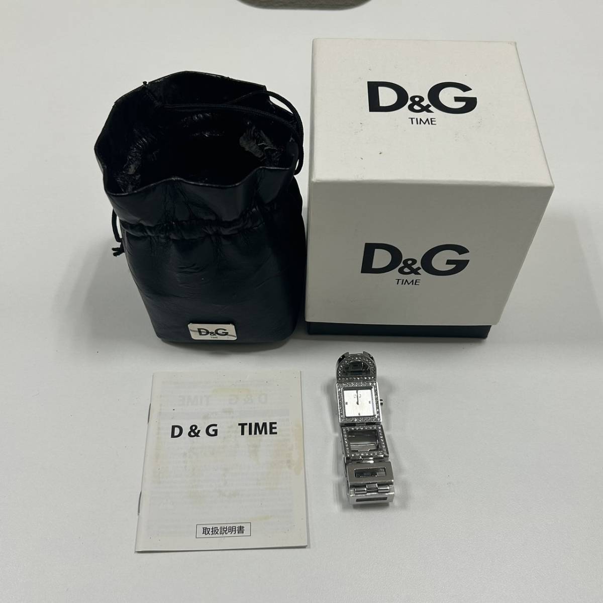 【ART-1270】1円スタート DOLCE＆GABBANA ドルチェ＆ガッパーナ TIME レディース時計 不動品 ジャンク ファッション 長期保管品 現状品_画像1