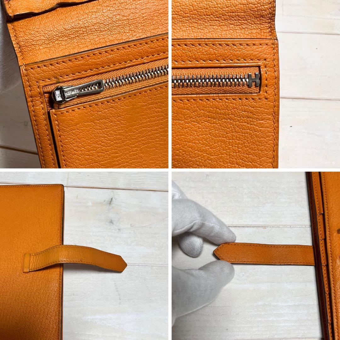 ★美品 C刻印★HERMES エルメス 財布 ベアン スフレ 定番人気 シルバー金具