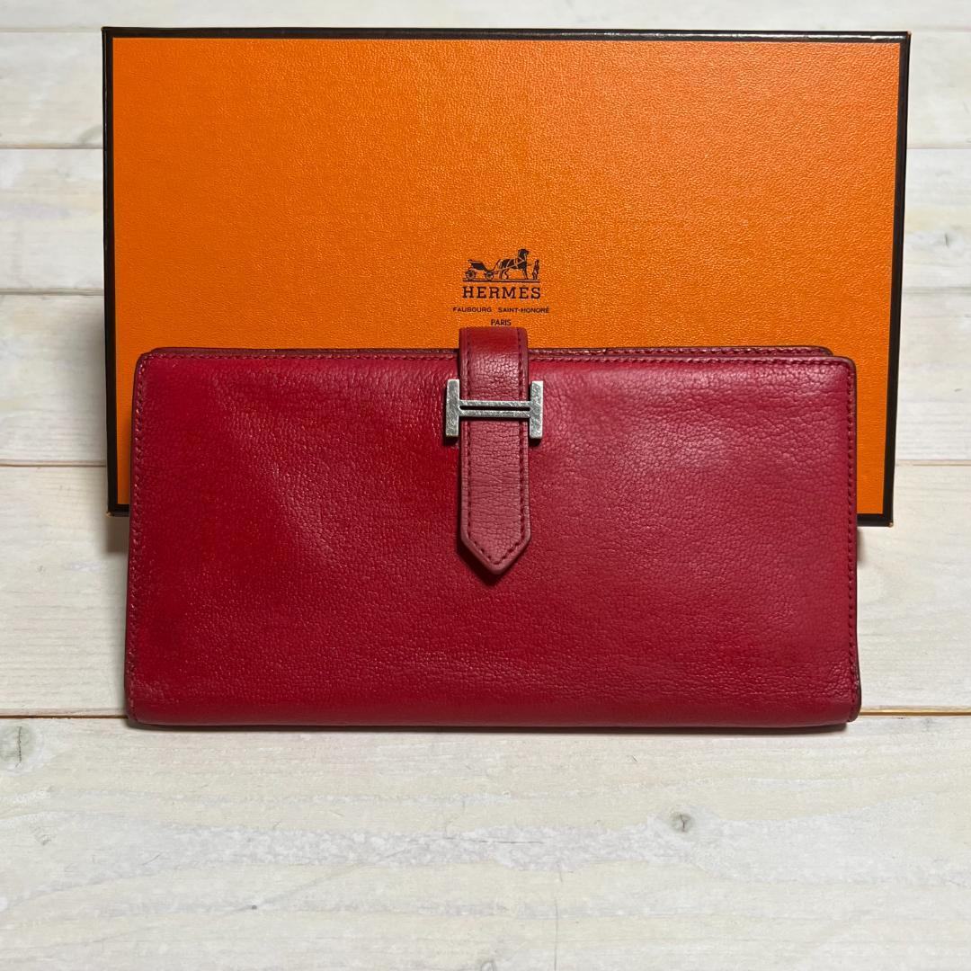 ★正規品 美品★HERMES エルメス 財布 ベアン スフレ 定番人気 □O刻印