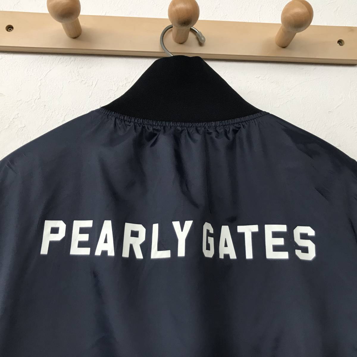 PEARLY GATES PG89 パーリーゲイツ メンズ 薄手ナイロン 切り替えウインドストッパー ヤッケ 美品 size 5_画像5