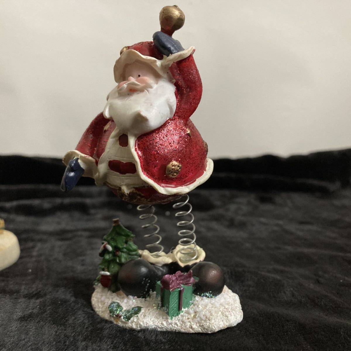 サンタクロース 熊 キャンドル型置き物 3点まとめて 飾り クリスマスシーズンインテリア 人形_画像9