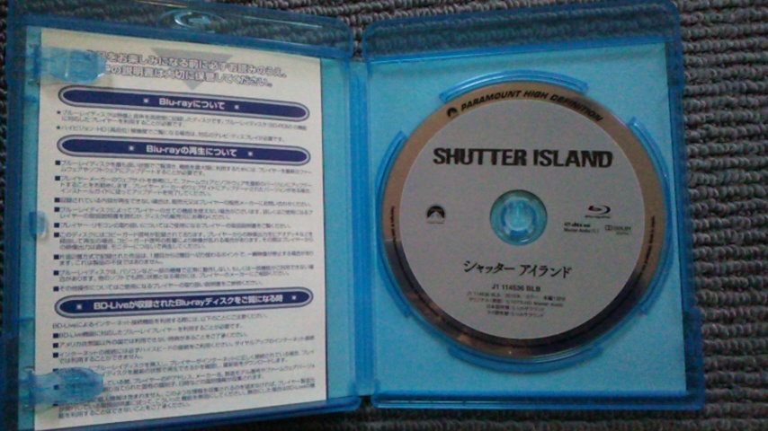 【USED】Blu-ray ブルーレイ シャッターアイランド レオナルド・ディカプリオ_画像3