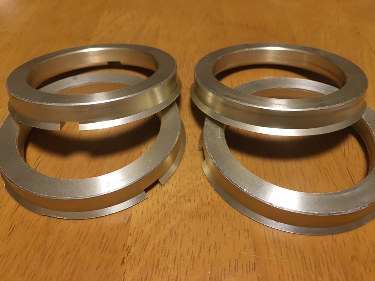 　オートバックス購入　協永産業製 KYO-EI ハブセントリックリング 73mm56mm ツバ付 シャンパンゴールド_画像4