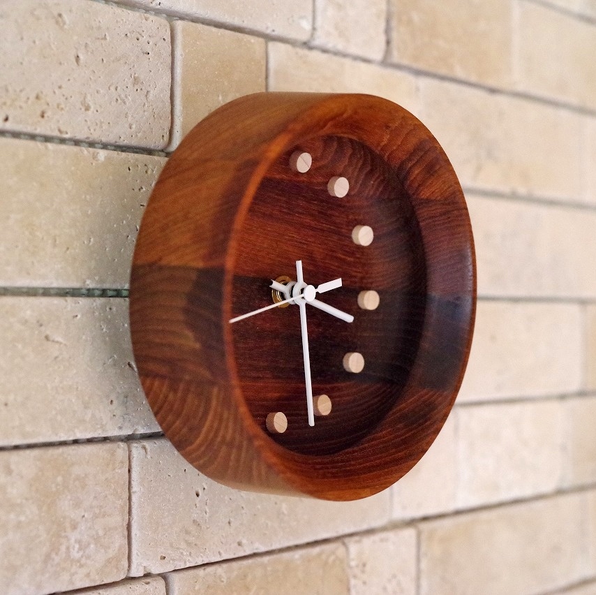 бесплатная доставка! Северная Европа DANSK Дания TEAK щеки орнамент электро-магнитные часы стена настенные часы Vintage щеки миска 