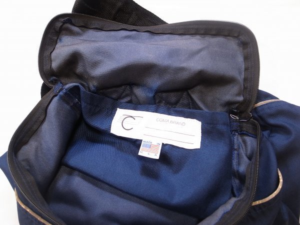 COMA BRAND コマブランド nylon backpack navy ネイビー バックパック back pack リュック daypack day pack デイパック a_画像4