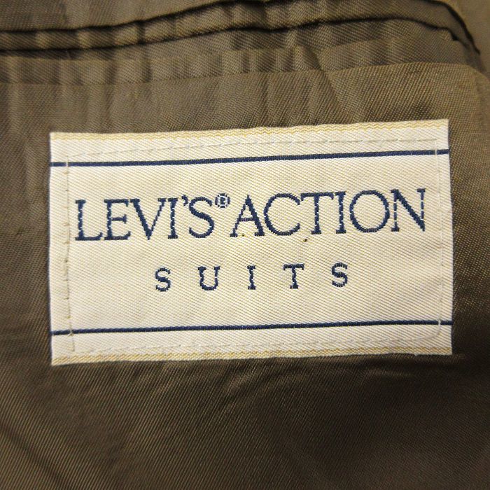 XL/古着 リーバイス Levis 長袖 テーラード ジャケット アクションスーツ メンズ ベージュ カーキ 23nov03 中古 アウター_画像5