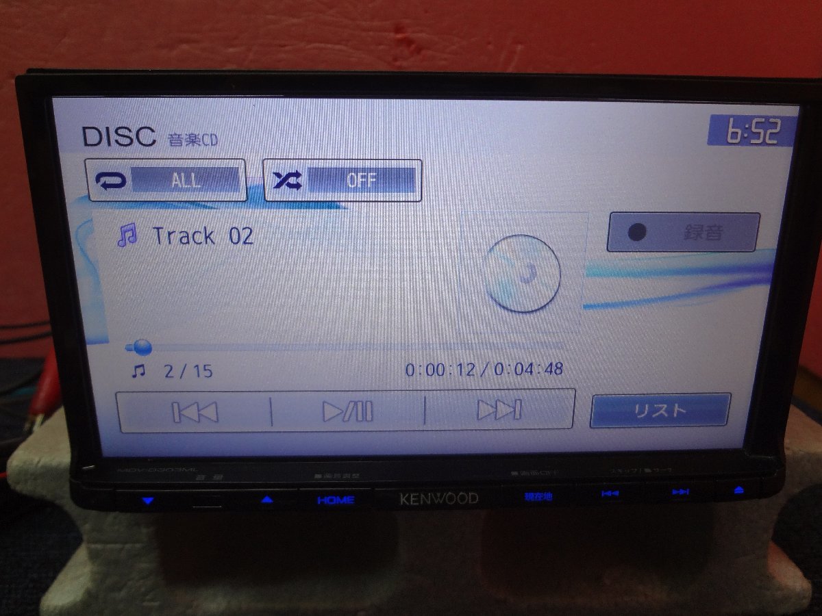☆ KENWOOD ケンウッド メモリーナビ MDV-D303ML 2017年製 地図データ 2018年 CD/USB A2☆_CD再生