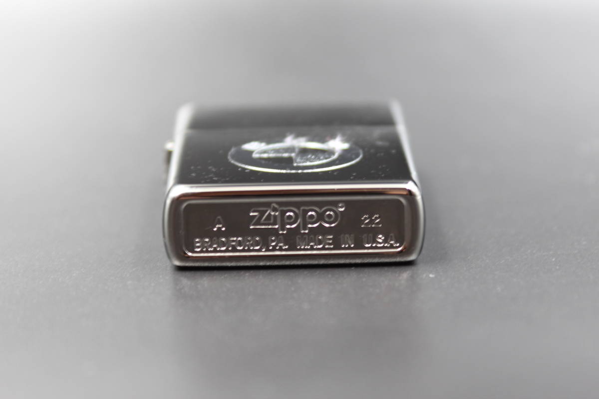 未使用品 輝く黒 ブラックアイスジッポー BMWロゴ Zippo PVDコーティングBlackBlack Ice_画像5