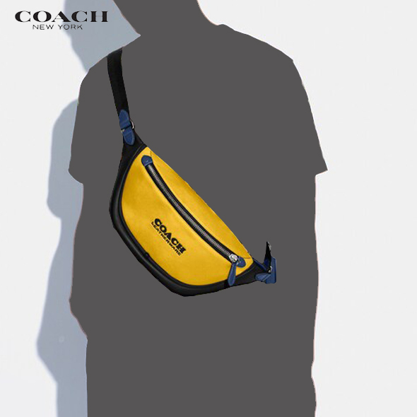 COACH Coach men's shoulder bag Cross body bag Lee g belt bag color block C5343 new work new goods limitation sale 