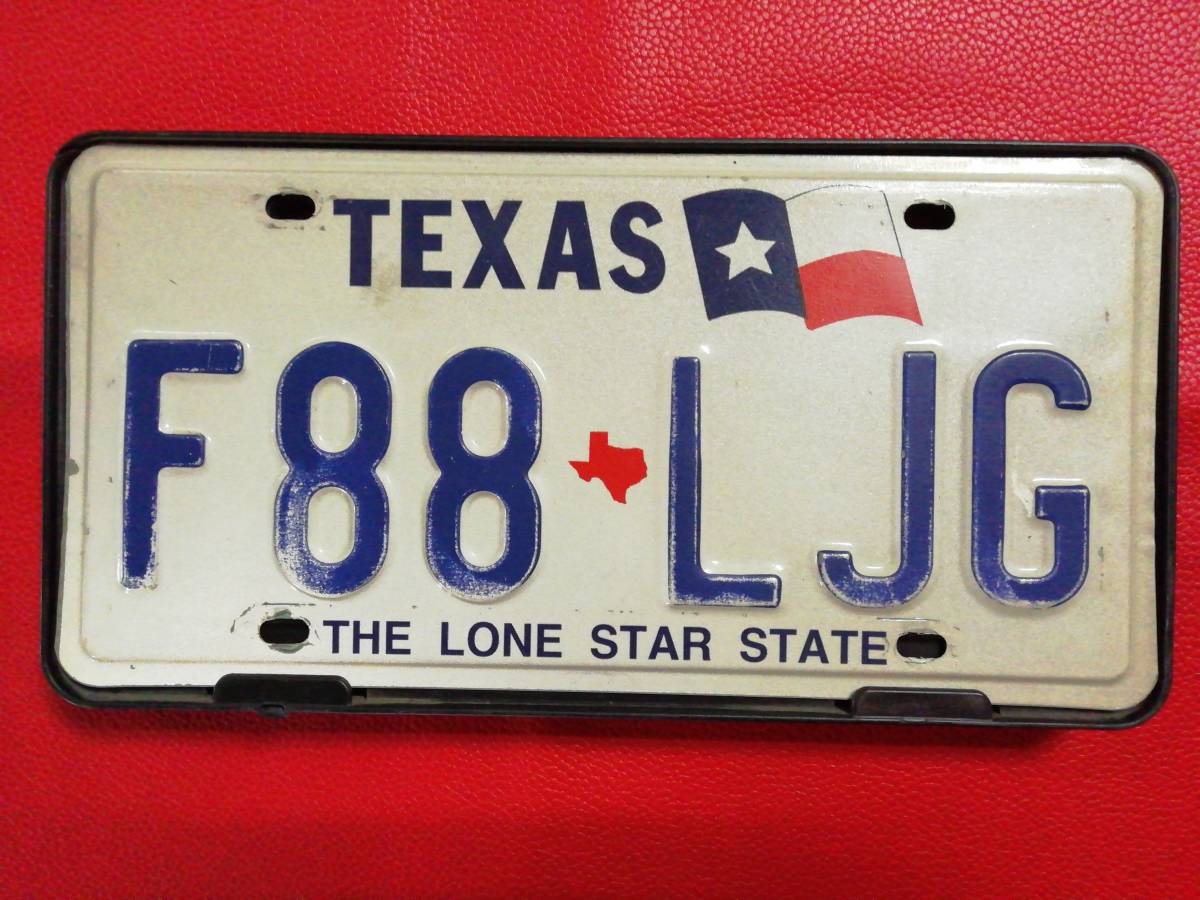 U.S.A. テキサス州　自動車ナンバープレート/ライセンスプレート　1枚　中古_画像1