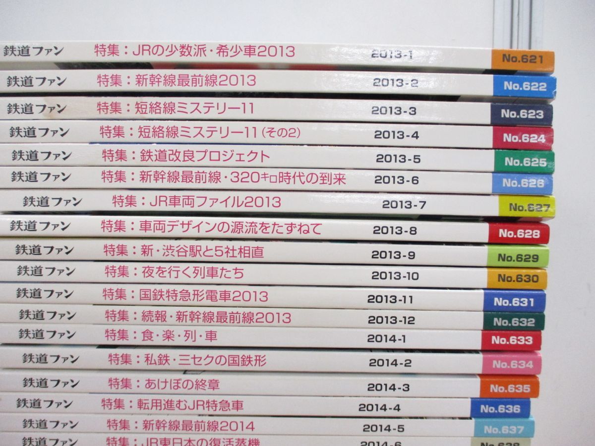 ■01)【同梱不可】鉄道ファン 2013・2014・2015年/3年分 全36冊揃セット/交友社/雑誌/バックナンバー/No.621-656/電車/JR/車両/新幹線/B_画像2